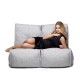 Twin Couch Double Seater Sofa