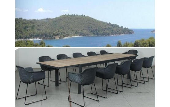 The Avoca Ext Table with Surrey Chairs