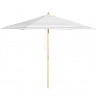 Peninsula - 3m diameter grey and white stripe umbrella with cover