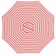 Monte Carlo - 3m diameter red and white stripe umbrella