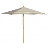 Billy Fresh Coastal - 3m diameter taupe and white stripe umbrella with cover