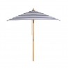 St. Tropez - 2m square blue and white stripe umbrella