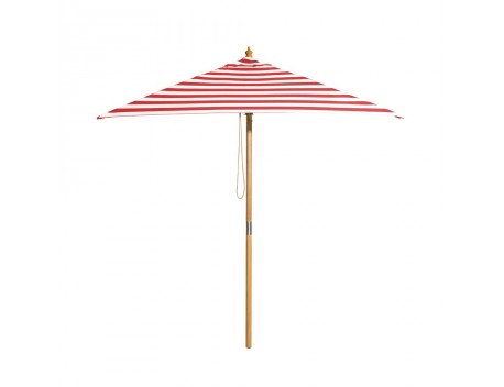 Monte Carlo - 2m square red and white stripe umbrella