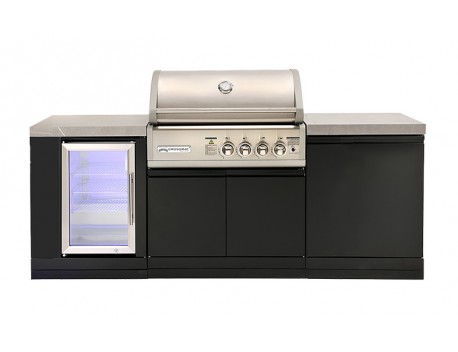 Compact 4 Burner Gas Outdoor Kitchen