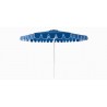 BILLY FRESH 3M NAUTICAL ALUMINIUM UMBRELLA - BLUE WITH WHITE TRIM