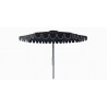 BILLY FRESH 3M MIDNIGHT ALUMINIUM UMBRELLA - BLACK WITH WHITE TRIM