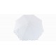 BILLY FRESH 3M PALERMO ALUMINIUM UMBRELLA - WHITE WITH BLACK TRIM