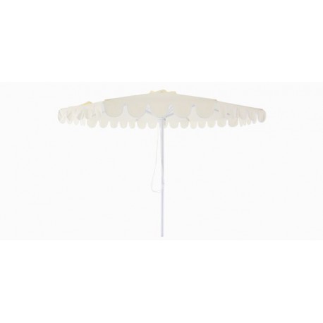 BILLY FRESH 3M WHITEHAVEN ALUMINIUM UMBRELLA - CREAM WITH WHITE TRIM