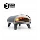 ZiiPa Piana Gas Fired Pizza Oven with Rotating Stone – Charcoal/Charbon