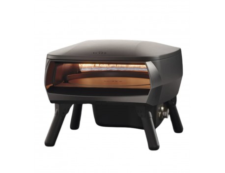 WITT Piccolo Rotante Gas Powered Pizza Oven w/ Rotating Stone 13" - Black