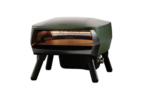 WITT Piccolo Rotante Gas Powered Pizza Oven w/ Rotating Stone 13" - Black