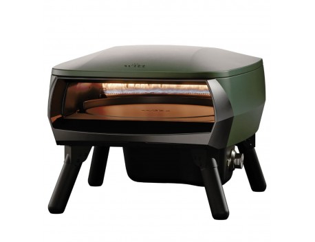 WITT Piccolo Rotante Gas Powered Pizza Oven w/ Rotating Stone 13" - Black