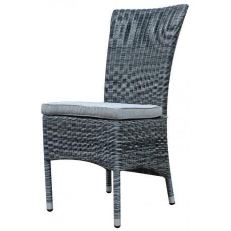 Canberra High Back Outdoor Dining Chair Grey Plumindustries