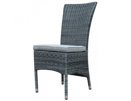 Canberra High Back Outdoor Dining chair Grey